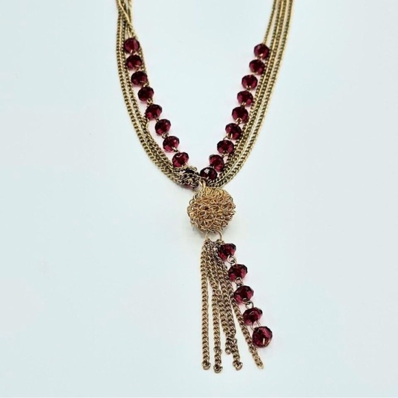 Tassel necklace, costume jewelry. Bag not included. - Picture 2 of 7